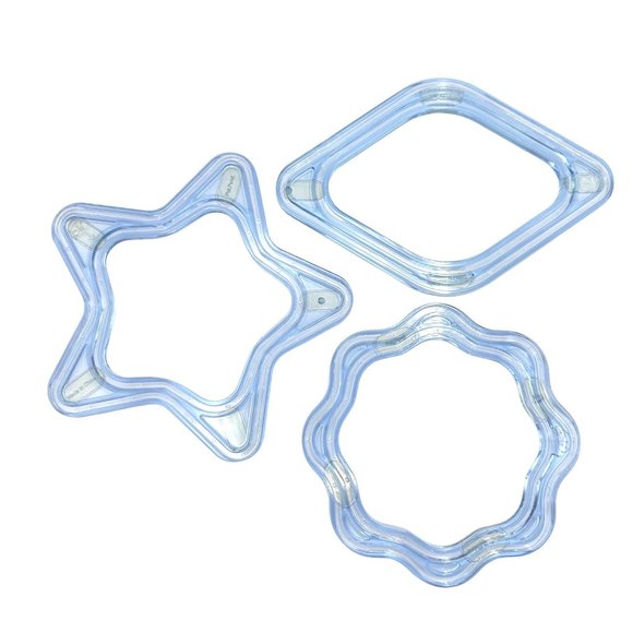 Creative Memories Diamond Scallop Circle Star Blue Custom Cutting System Retired - Picture 2 of 9